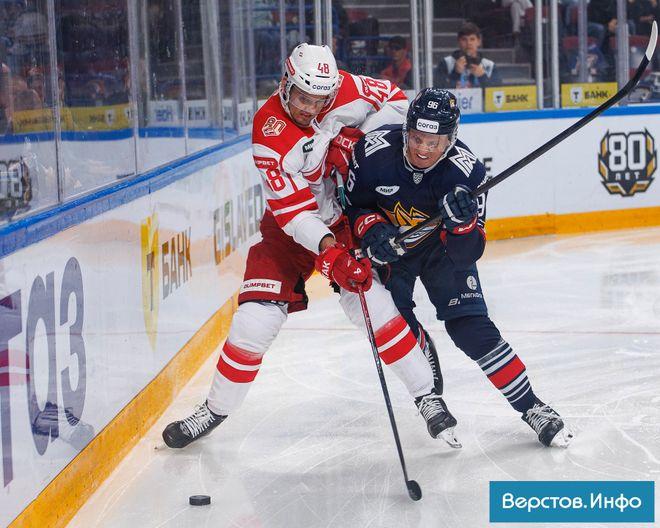Первое поражение в основное время: магнитогорский «Металлург» уступил «Спартаку» на родном льду